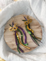 MARDI GRAS PARTY EARRING