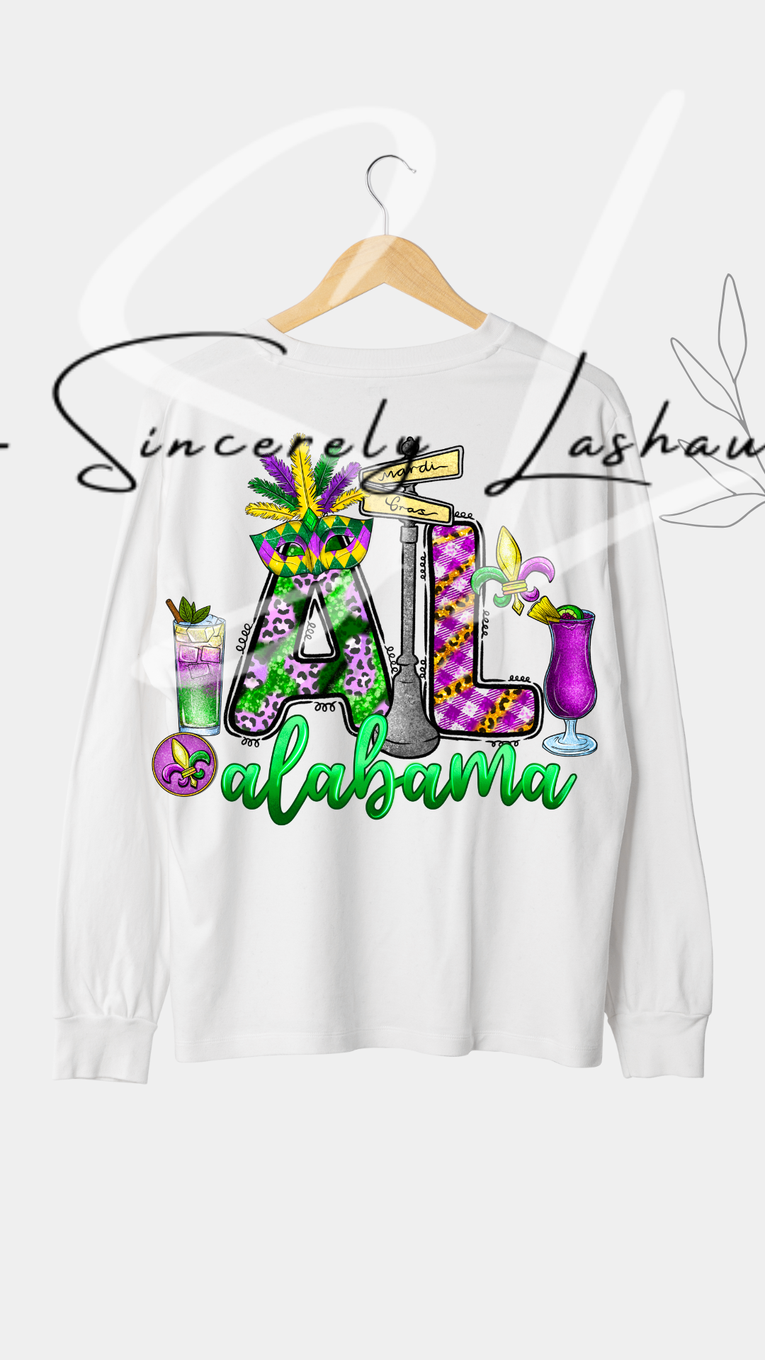 AL- Mardi Gras (Front Print Only)