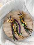 MARDI GRAS PARTY EARRING