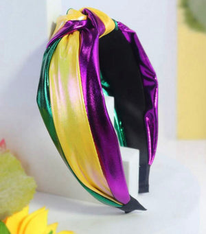 MARDI GRAS SILK HEADBAND