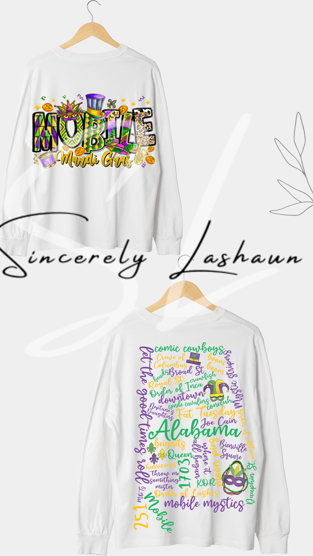 Mobile, AL - Mardi Gras (Front & Back)